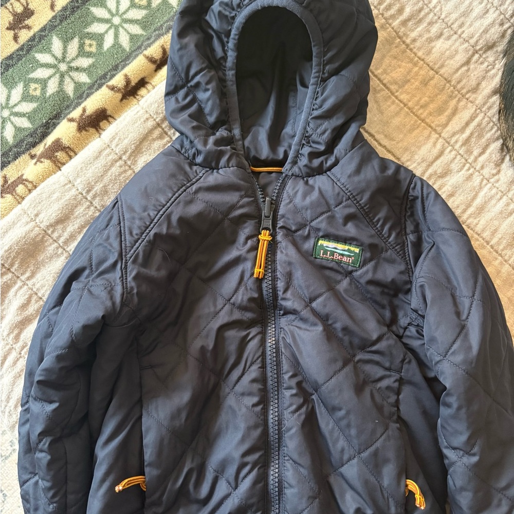 L.L. Bean Cream Sherpa-Lined Jacket